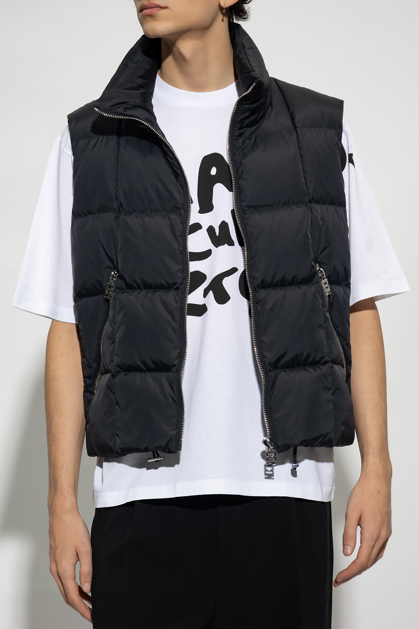 Black Quilted down vest Dsquared2 - GenesinlifeShops Canada